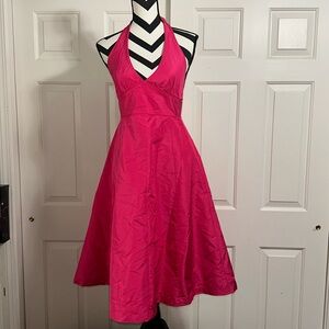 J. Crew Pink Halter Dress